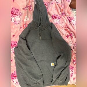 Carhartt Men's Charcoal Zip-Up Sweater